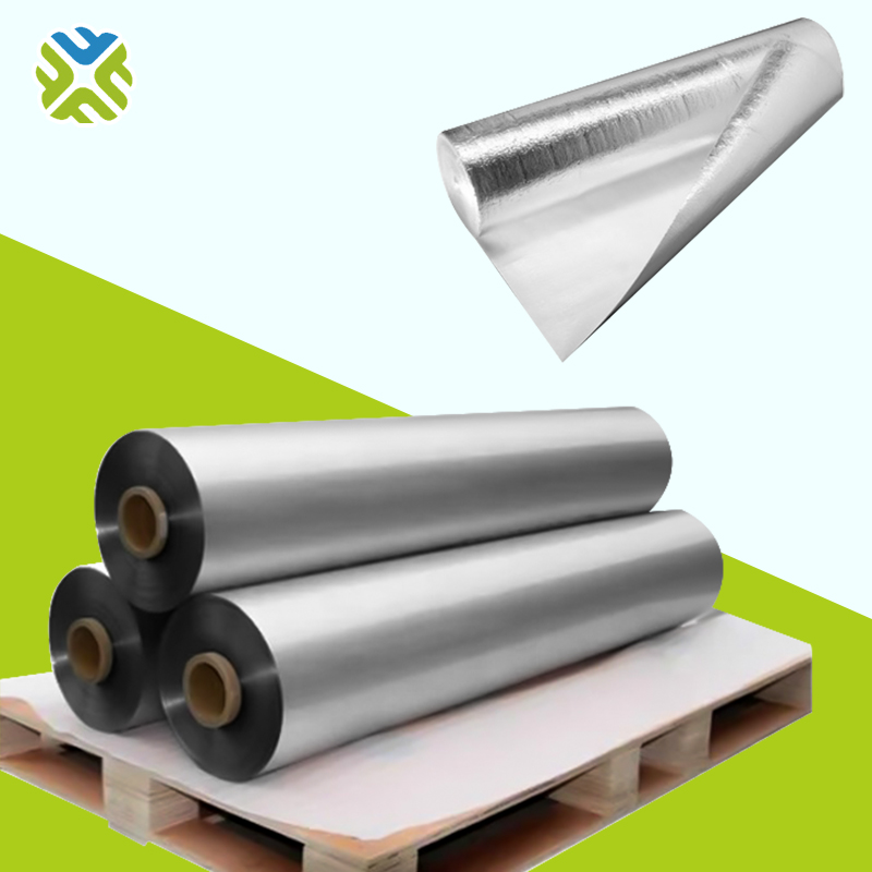 Aluminized coated fabric/laminated PE non-woven fabric/metallized pet film +pe film