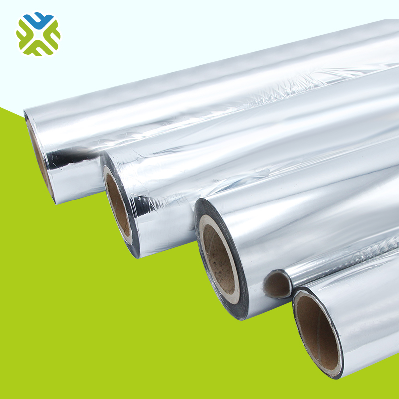 Sliver Metalized  Aluminium PET/BOPP/CPP/PE  Film Roll for packing