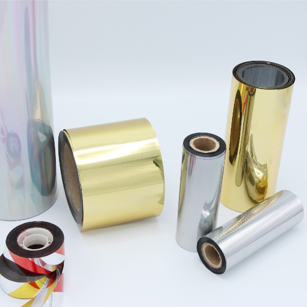 Gold metalized pet film for lamination