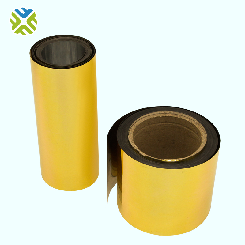 gold metallized pet film for printing, lamination