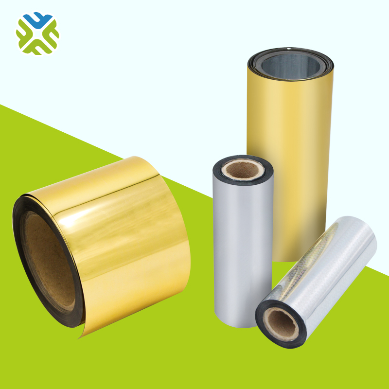 Gold Color Laminated Metallic Metallized PET film for bags