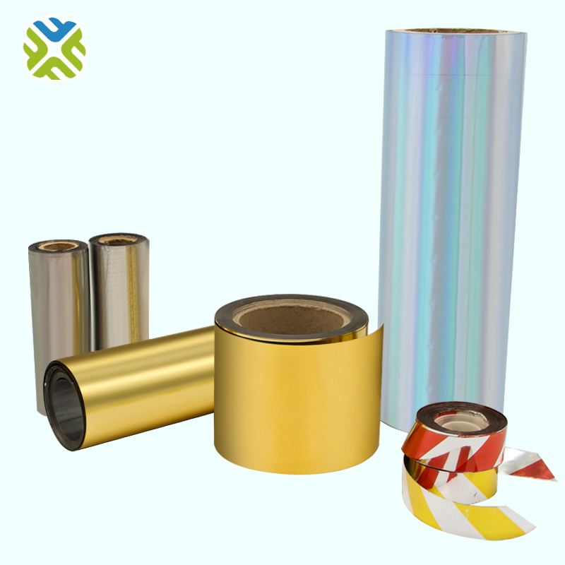 Silver /gold PET Metallized film laminated paper for packaging box